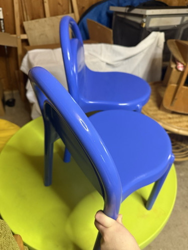 Kinder stuhl set teilig blau - kinder, 2-teilig