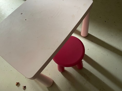 Ikea mammut kindertisch rosa - kindertisch, +
